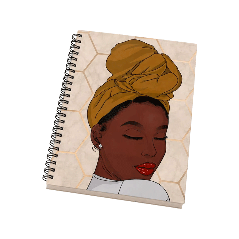 Spiral Notebook Black Cover Portrait