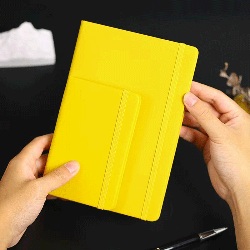 A5 PU Hardcover Notebook Elastic Band