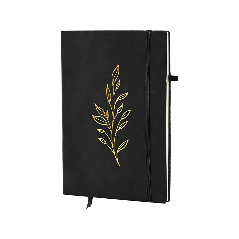 A5 PU Soft Leather Notebook Elastic Band Pen Holder