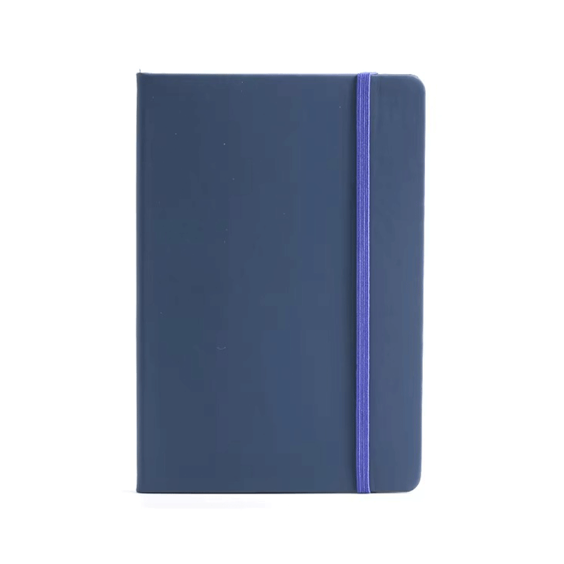 A5 A6 PU Elastic-bound Hardcover Notebook Bookmark