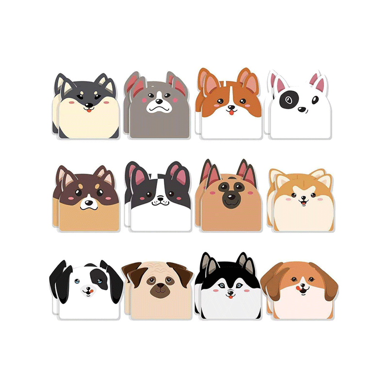 Dog Shaped Sticky Notes Memo Pad