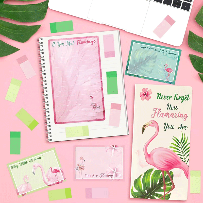 Flamingo Theme Sticky Notes Memo Pad
