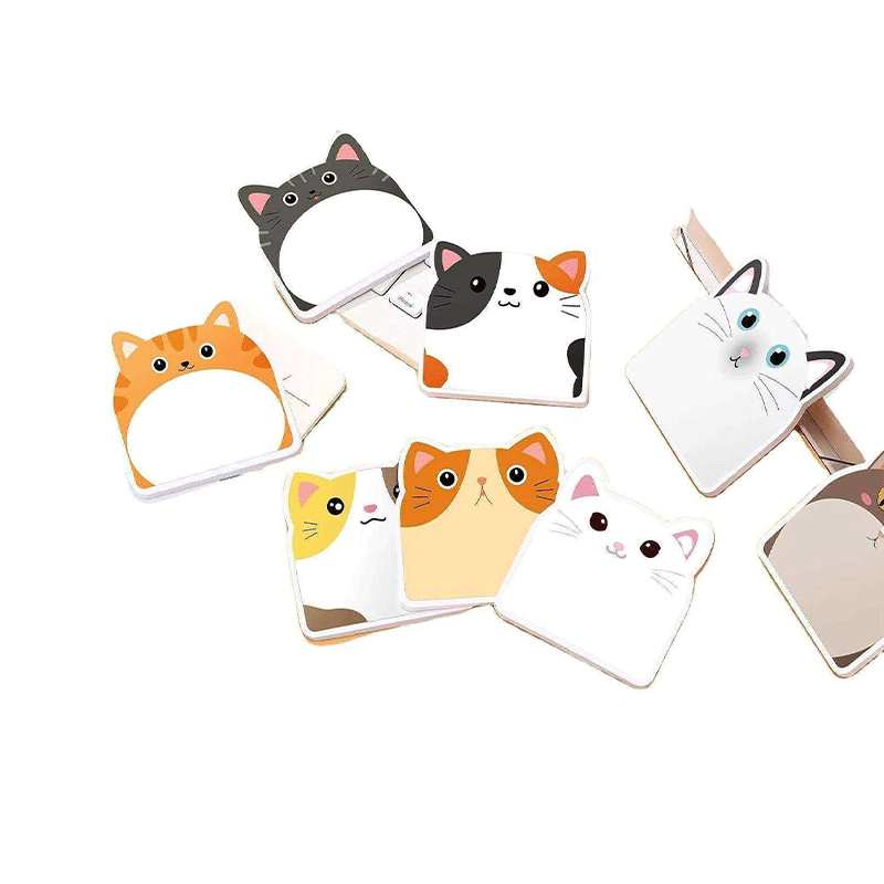 Cat Shaped Sticky Notes Memo Pad