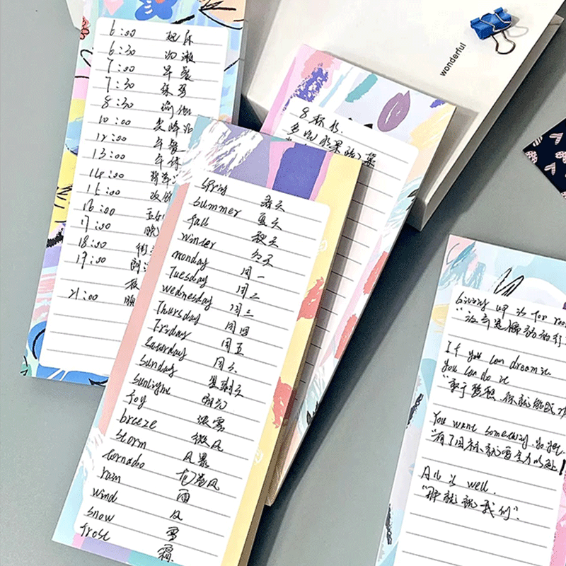 Magnetic Sticky Note Pad Refrigerator Message Memo