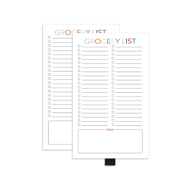 Magnetic Shopping List Notepad Refrigerator Memo Pad